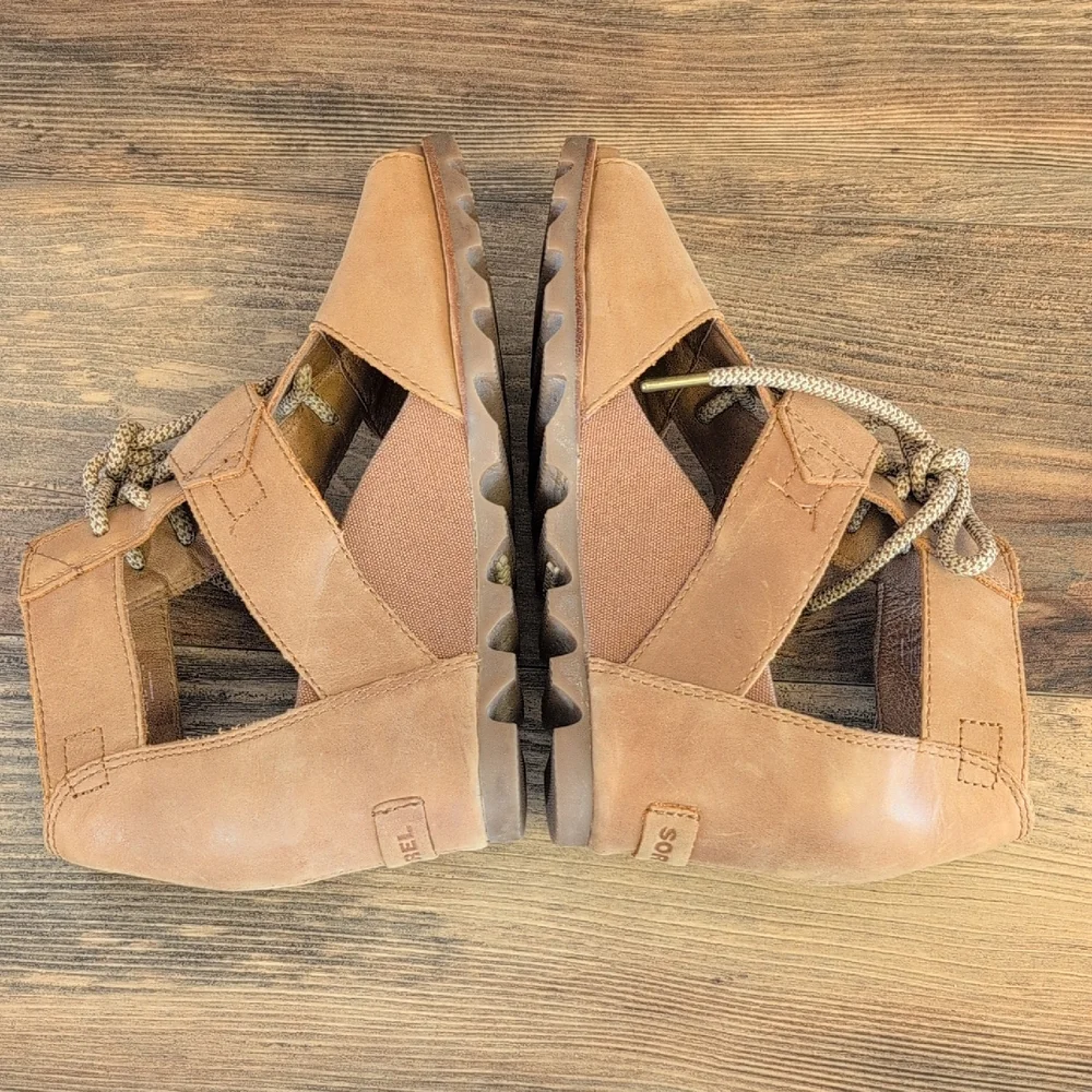 Sorel Joanie II Lace-Up Wedge Sandals 9                                     M430